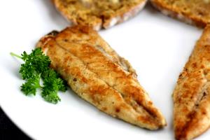 1 Fillet Atlantic Mackerel, Cooked