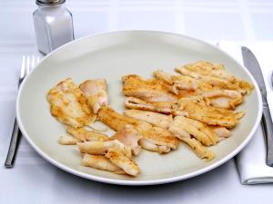 1 Fillet Flatfish (Flounder and Sole) (Cooked, Dry Heat)