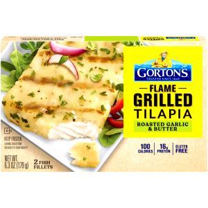 1 Fillet Grilled Tilapia, Roasted Garlic & Butter