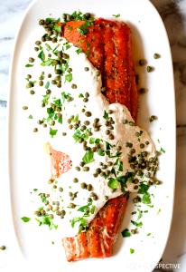 1 fillet Salmon with Horseradish