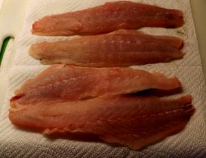 1 Fillet Striped Mullet, Cooked