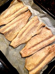 1 Fillet Trout, Rainbow, Wild, Cooked