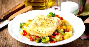 1 Fillet Walleye Pollack, Cooked