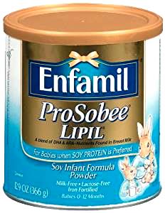 1 Fl Oz Infant Formula (Enfamil Prosobee Lipil, with Iron, from Powder)