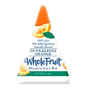 1 Fl Oz Orange Frozen Fruit Juice Bar