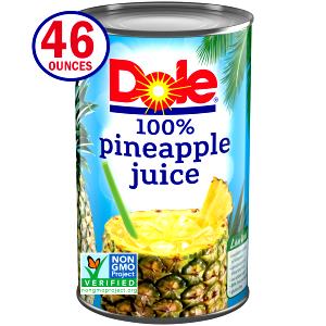 1 Fl Oz Pineapple Juice (Without Added Ascorbic Acid, Unsweetened, Canned)