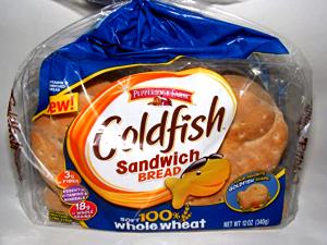 1 flat (43 g) Goldfish Bread - Soft Honey Whole Wheat