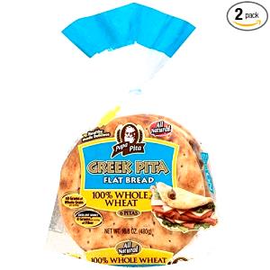 1 flat bread (2.8 oz) Authentic Greek Whole Grain Flat Bread