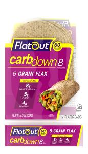 1 flatbread (32 g) Carb Down 8