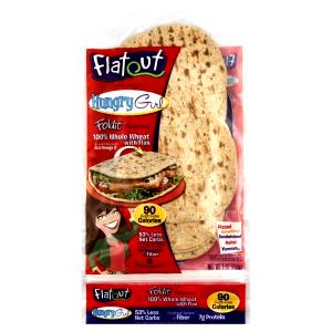 1 flatbread (43 g) Hungry Girl 100% Whole Wheat with Flax Flatbread