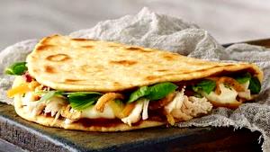 1 flatbread BBQ Chicken Flatbread Sandwich