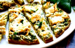 1 flatbread Chicken Pesto Toasted Flatbread