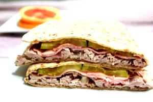 1 flatbread Cuban Flatbread Sandwich
