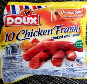 1 frank (34 g) Great Dogs Chicken Hot Dogs