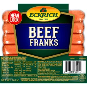 1 frank (45 g) Beef Franks
