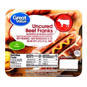 1 frank (50 g) Fat Free Franks made with Beef & Pork, Turkey