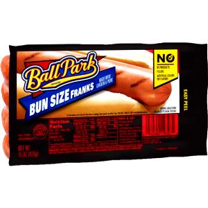 1 frank (53 g) Bun Size Franks