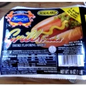 1 frank (56 g) Grill Franks (Smoke Flavoring Added)