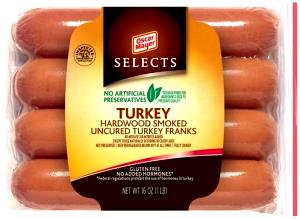 1 Frankfurter Frankfur, Turkey, Smoked Spicy Uncured