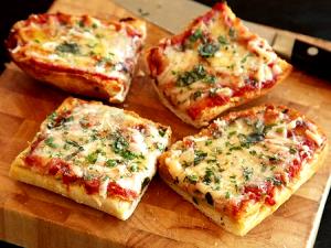 1 French Bread Thick Crust Cheese Pizza with Vegetables
