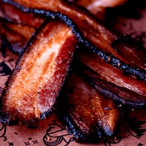 1 fried slice (14 g) Peppercorn Bacon