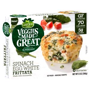 1 frittata (57 g) Veggies Made Great Spinach Egg White Frittata