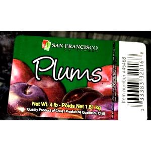 1 Fruit (2-1/8" Dia) Plums