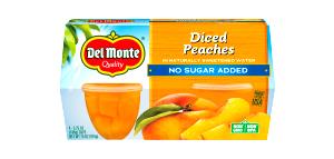 1 fruit cup (180 g) Sugar Free Diced Peaches