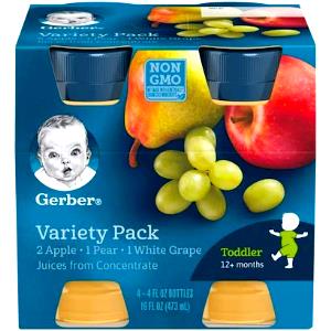 1 Gerber Bottle (4 Fl Oz) Baby Food Grape Juice