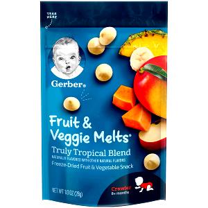 1 Gerber Jar (4 Oz) Baby Food Strained Tropical Fruit Medley