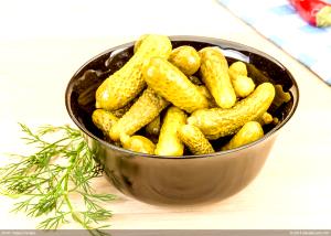 1 Gherkin (2-3/4" Long) Sweet Cucumber Pickle