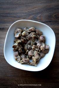 1 Gizzard, Turkey, Cooked Gizzard