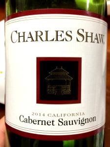 1 glass (5 oz) Charles Shaw Cabernet Sauvignon