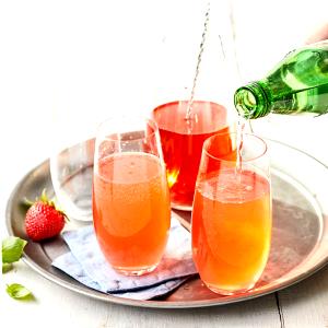 1 Glass Strawberry Shrub