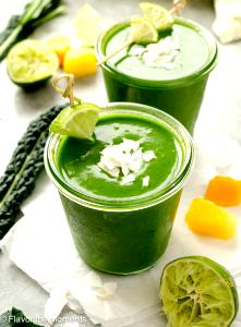 1 Glass Tropical Kale Smoothie