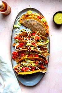 1 Gordita Taco Soft Taco with Beef, Cheese, Lettuce, Tomato and Salsa