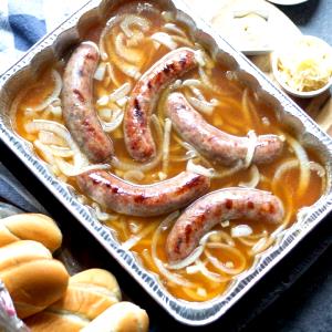 1 grilled link Brats Beer 