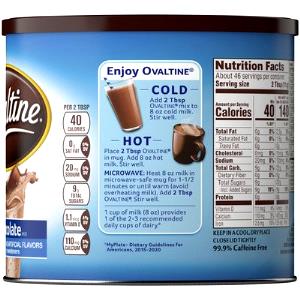 1 Guideline Amount Per Fl Oz Beverage Cocoa (or Chocolate) Flavored Beverage Powder with Sugar (Dry Mix)