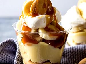 1 Half Cup Made Portion Banana Puddings (Dry Mix, with Added Oil)