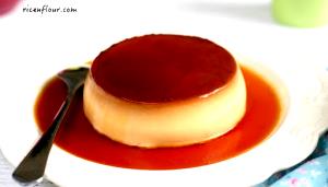 1 Half Cup Made Portion Caramel Custard Flan (Dry Mix)