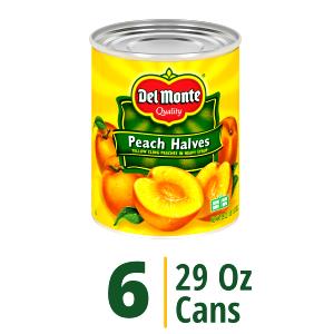 1 Half Peach, Heavy Syrup, Canned