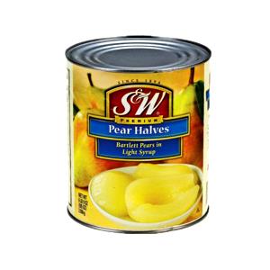 1 Half Pear, Light Syrup Pack, Canned