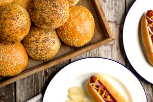 1 Hamburger, Hot Dog Bun, Or Large Toasted Whole Wheat Roll