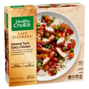 1 Healthy Choice Meal (10.5 Oz) Reduced Fat and Sodium Chicken in Barbecue Sauce with Rice, Vegetable and Dessert (Diet Frozen Meal)