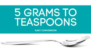 1 heaping tsp (5.8 g) Clear & Natural