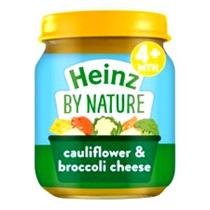 1 Heinz Junior-3 Jar Serving (6 Oz) Baby Food Junior Carrots and Cheese Broccoli