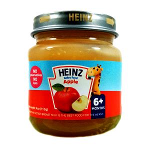 1 Heinz Strained-2 Jar Serving (4 Oz) Baby Food Strained Apples and Pears