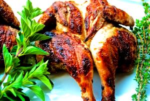 1 Hen (1-1/4 Lb, Raw) (yield After Cooking, Bone Removed) Roasted Cornish Game Hen (Skin Eaten)