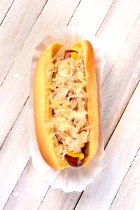 1 hot dog (127 g) Original Kraut Dog on a Standard Bun