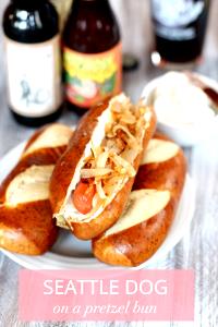 1 hot dog (203 g) Original Deluxe Dog on a Pretzel Bun